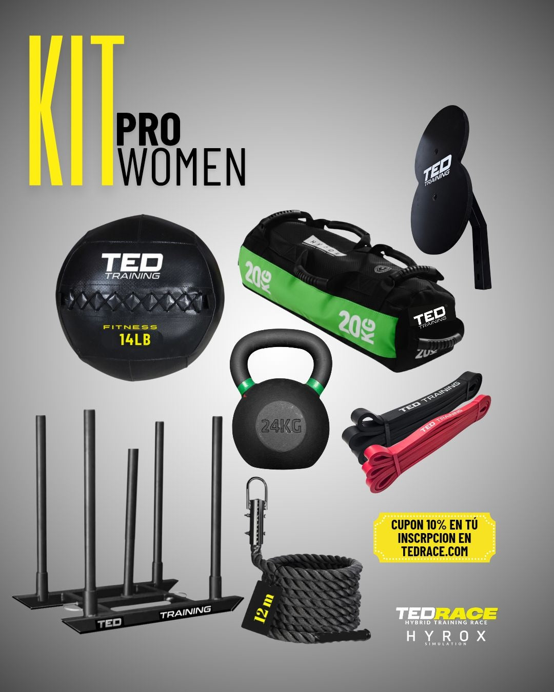 KIT PRO WOMEN ADVANCED TEDRACE HYROX