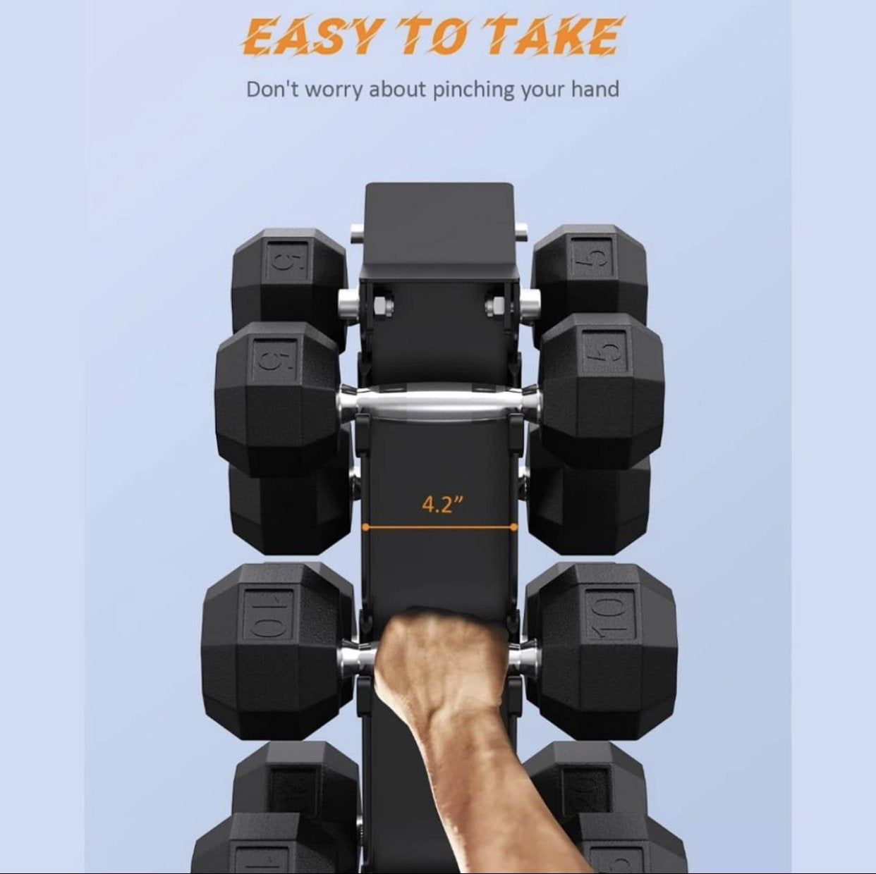 RACK DUMBELL 5 NIVELES