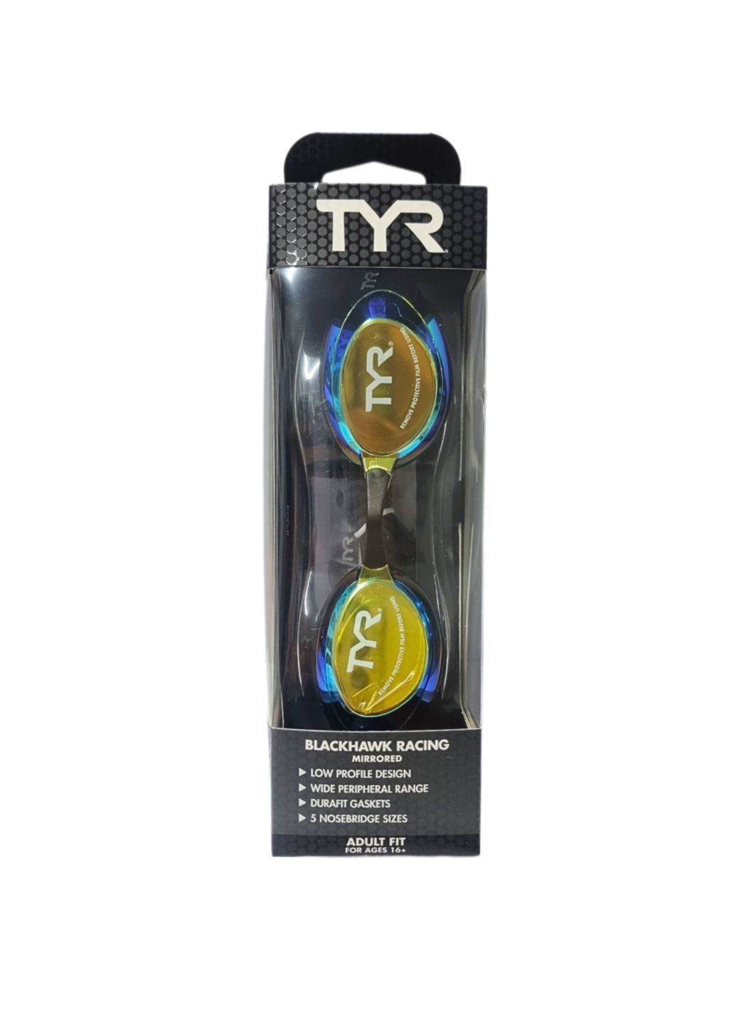 LENTE NATACIÓN CARRERAS ESPEJO BLACKHAWK RACING JUVENIL ADULTO UNISEX