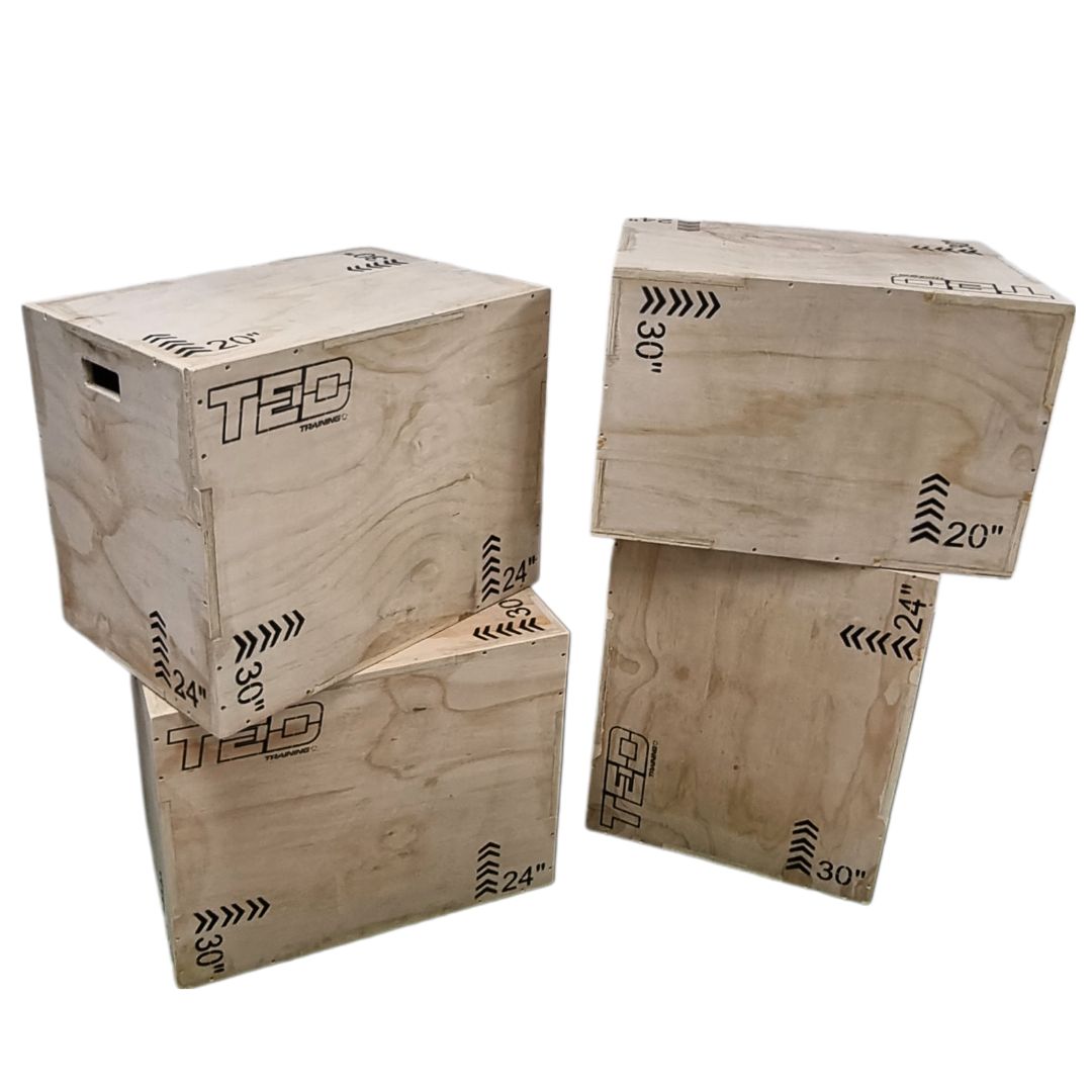 CAJA DE SALTOS PLYOMETRICA 20" X 24" X 30"