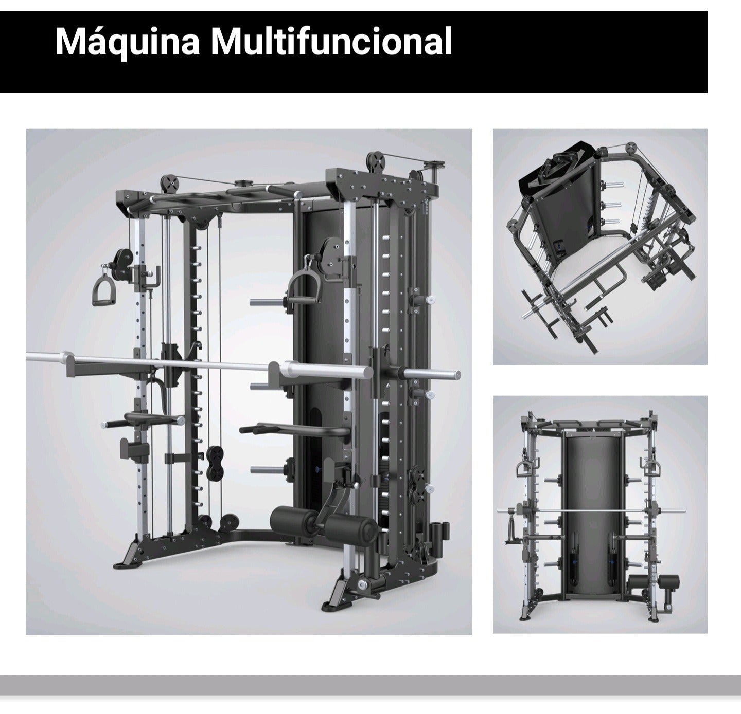 MAQUINA SMITH RACK JAULA MULTIFUNCIONAL