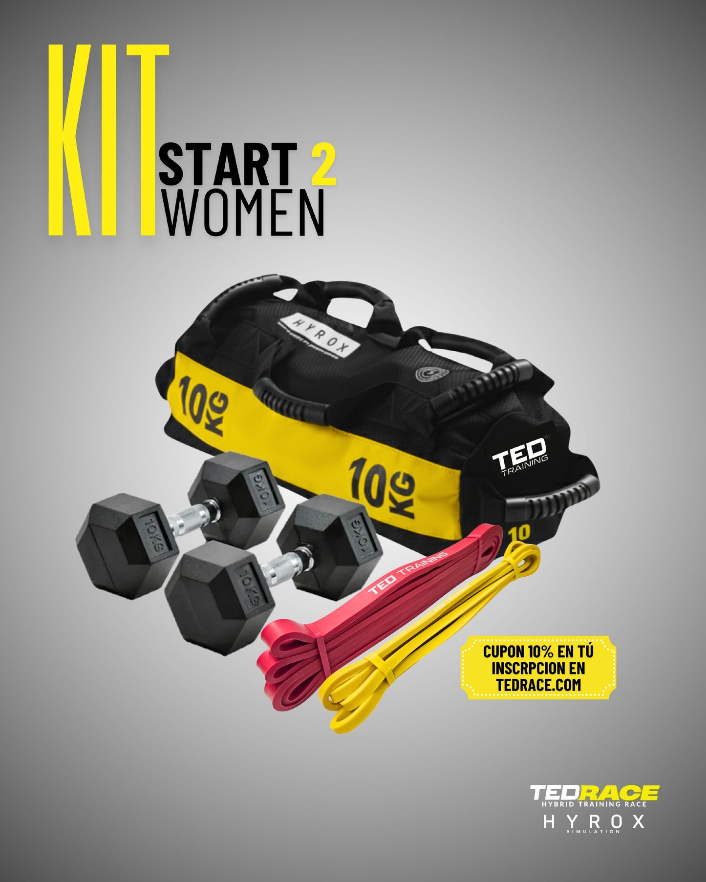 KIT START NIVEL 2 WOMEN - TEDRACE HYROX