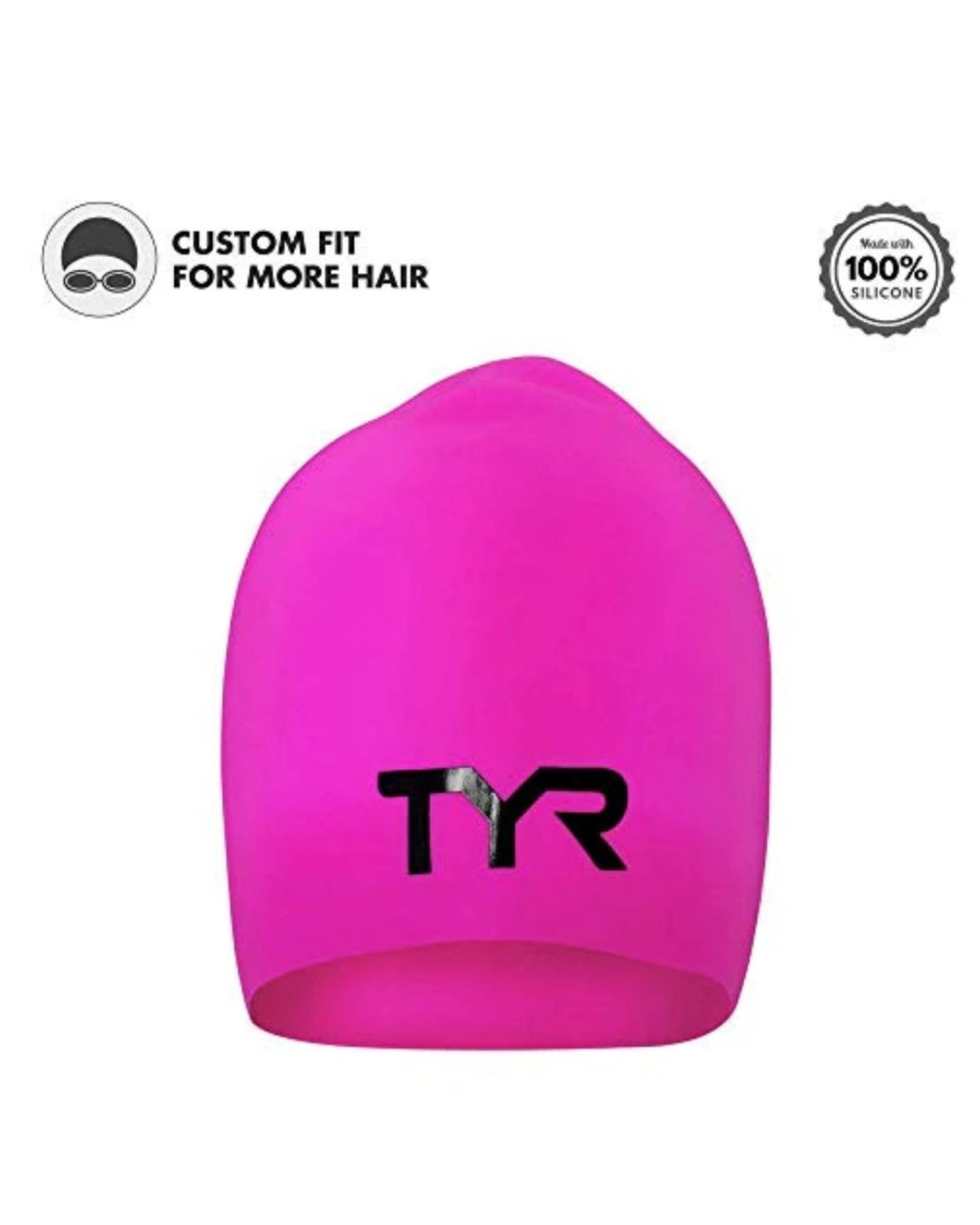 GORRO NATACIÓN SILICONA ANTIARRUGAS CABELLO LARGO TYR