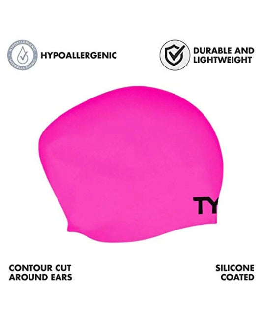GORRO NATACIÓN SILICONA ANTIARRUGAS CABELLO LARGO TYR