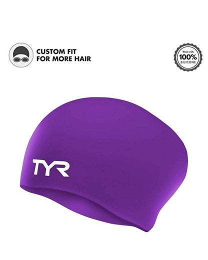 GORRO NATACIÓN SILICONA ANTIARRUGAS CABELLO LARGO TYR