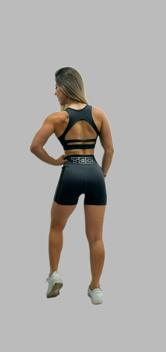 CONJUNTO TEDTRAINING TOP + SHORT MICROPERFORADO