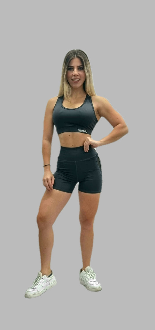 CONJUNTO TEDTRAINING TOP + SHORT MICROPERFORADO