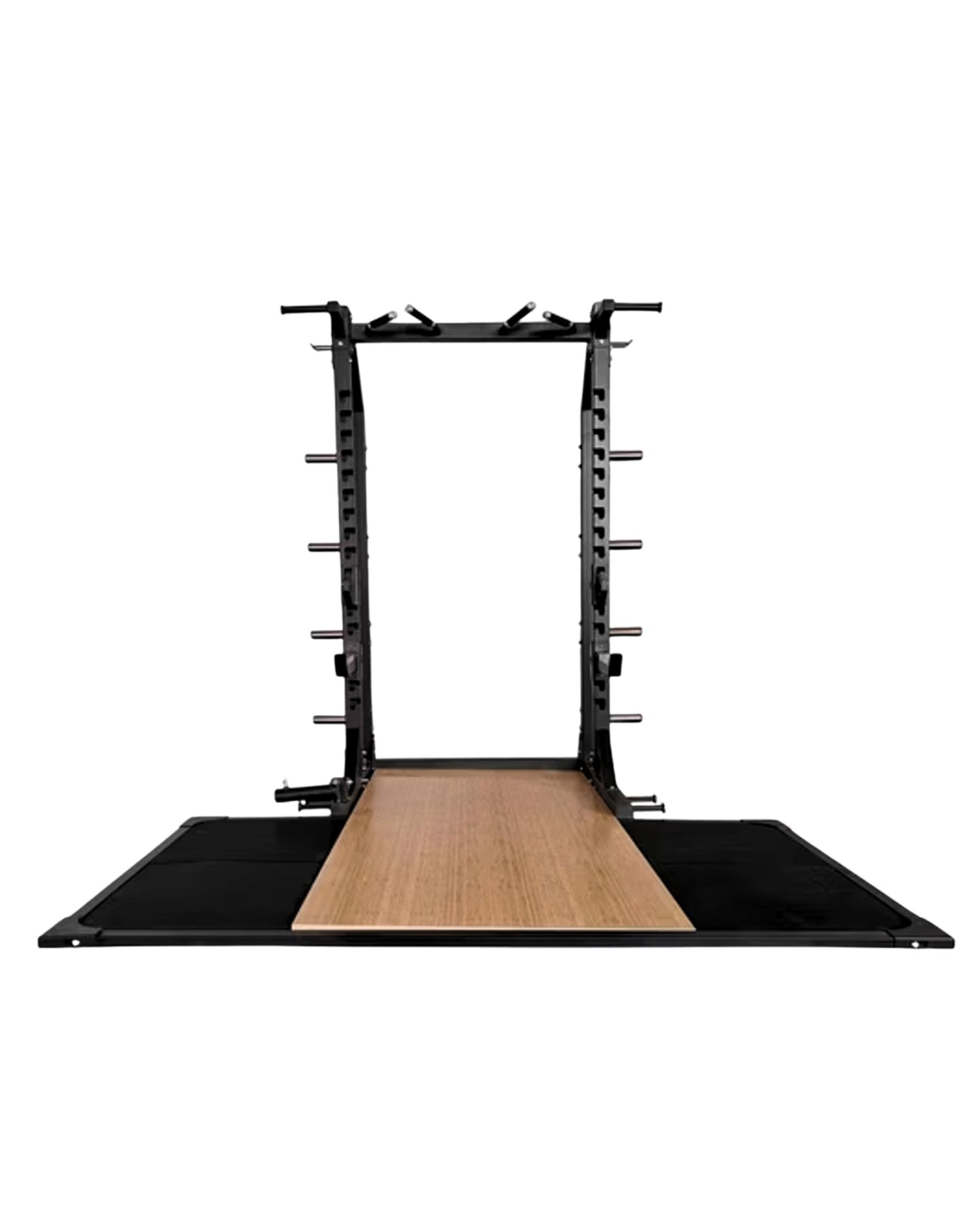 HALF RACK CON PLATAFORMA PARA LEVANTAMIENTO OLIMPICO