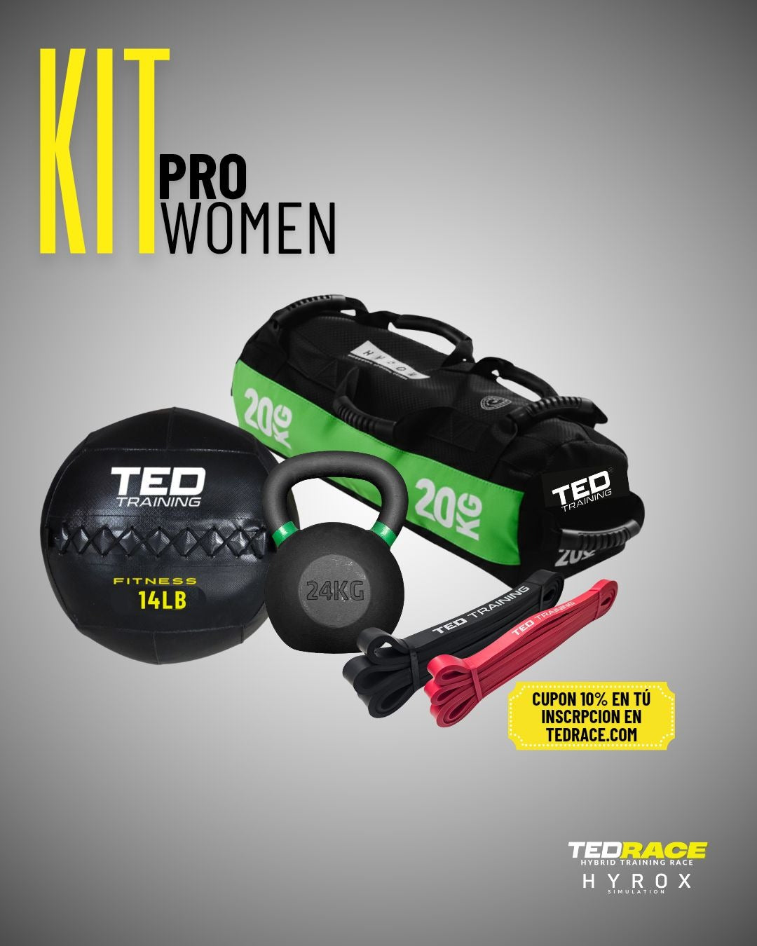 KIT PRO WOMEN TWO - TEDRACE HYROX