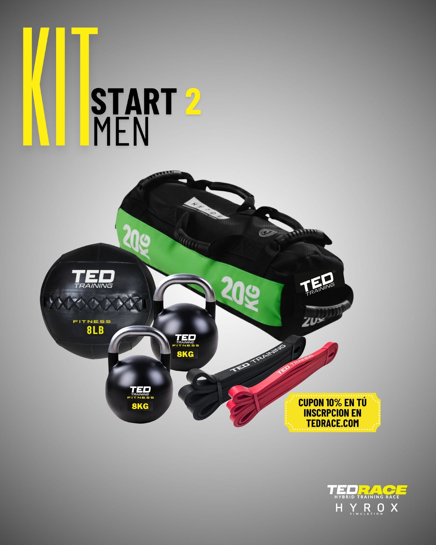 KIT START NIVEL 2 MEN - TEDRACE HYROX