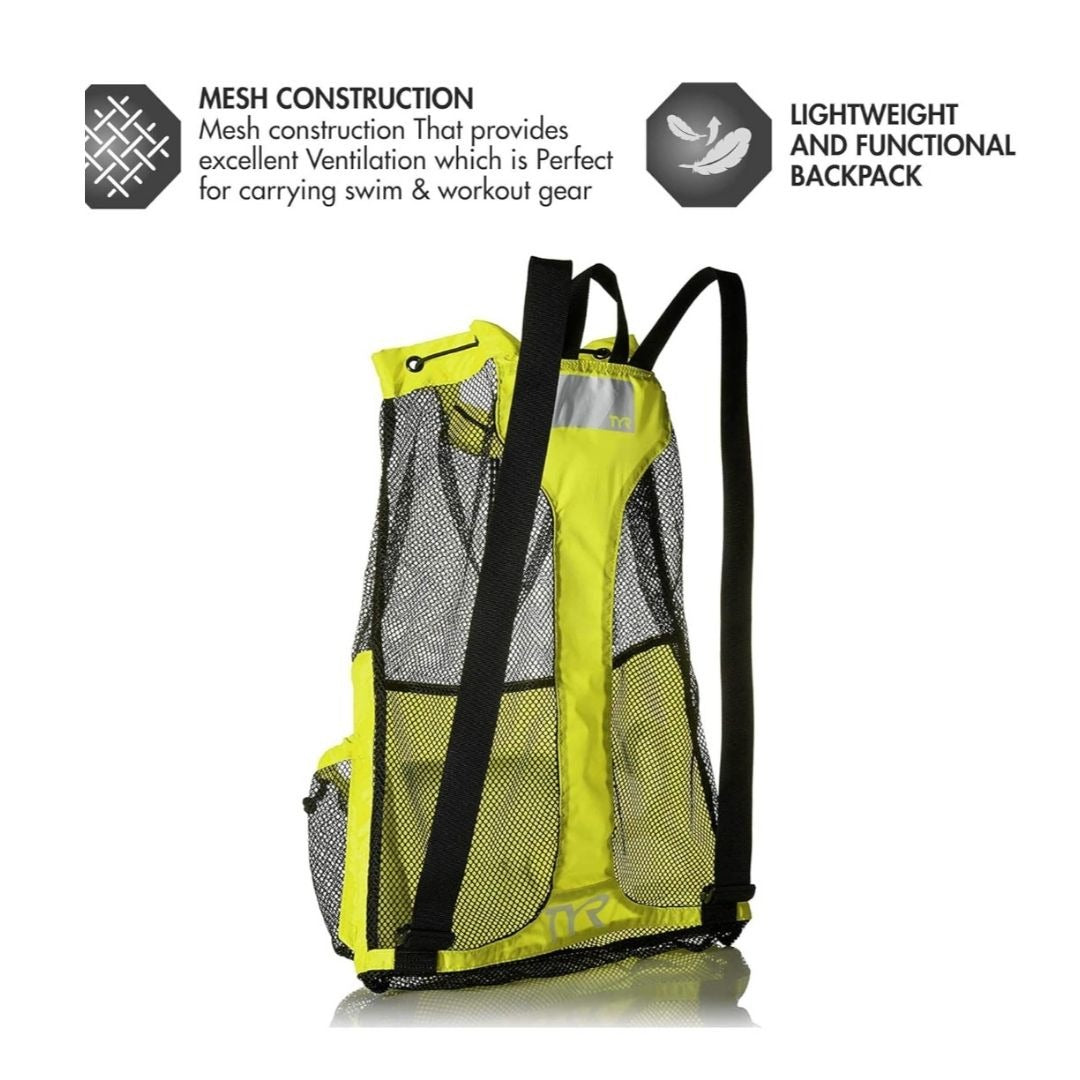 BOLSO NATACIÓN TYR-BIG MESH MUMMY TULA BOLSO PISCINA GYM 40lts
