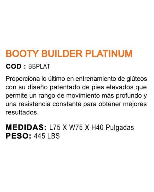 BOOTY BUILDER PLATINUM SKU  BBPLAT