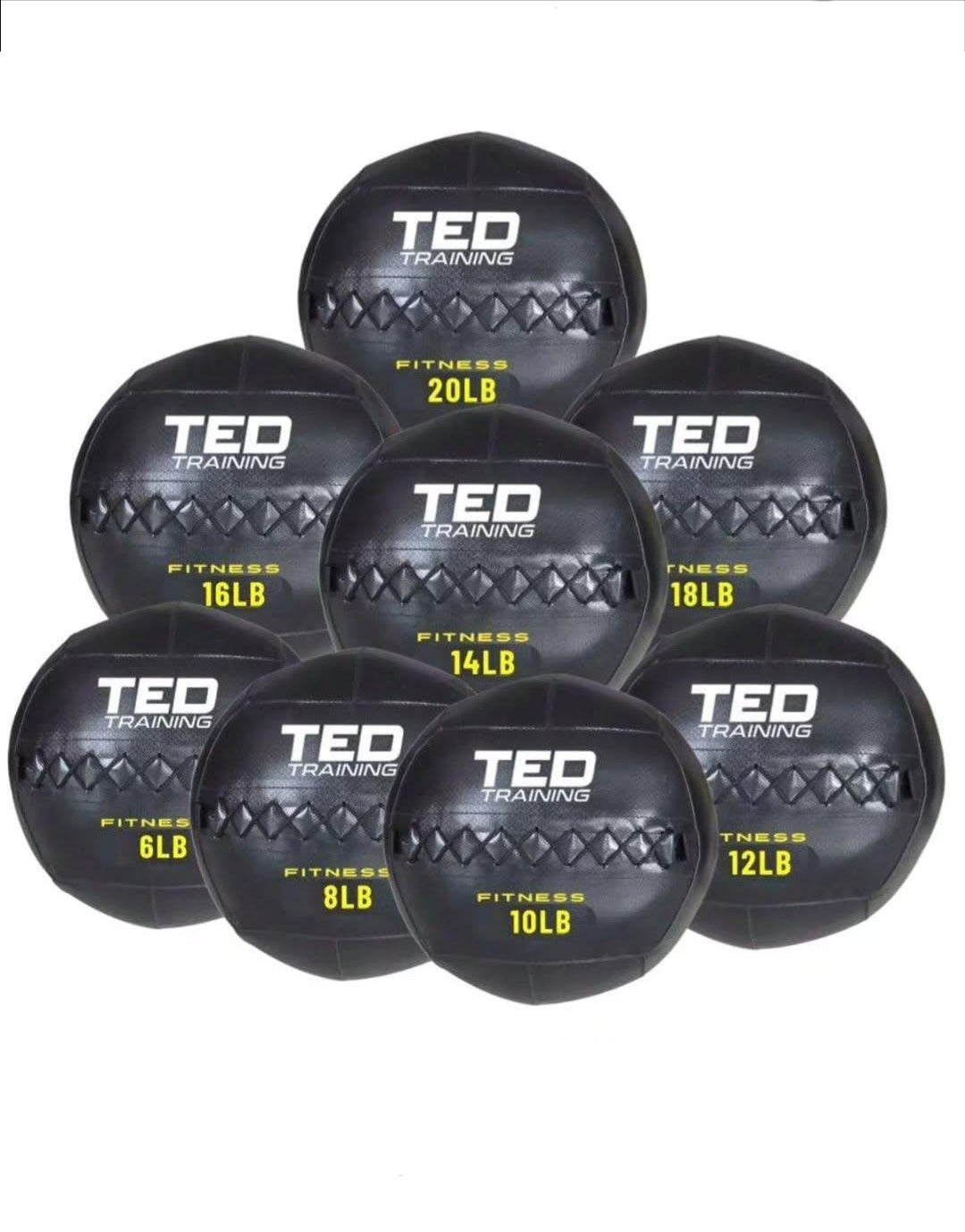 KIT 8 BALONES MEDICINAL DE PARED. WALLBALL