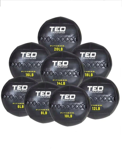 KIT 8 BALONES MEDICINAL DE PARED. WALLBALL