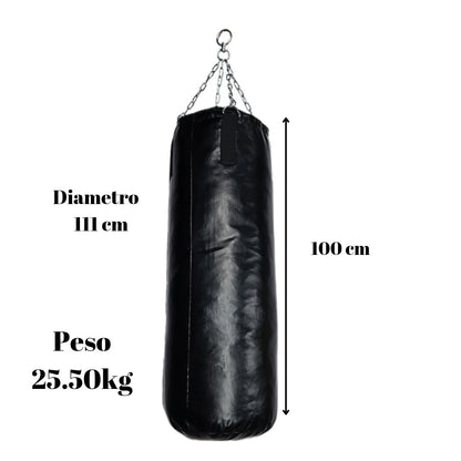 SACO BOXEO PVC 100CM 25.50KG