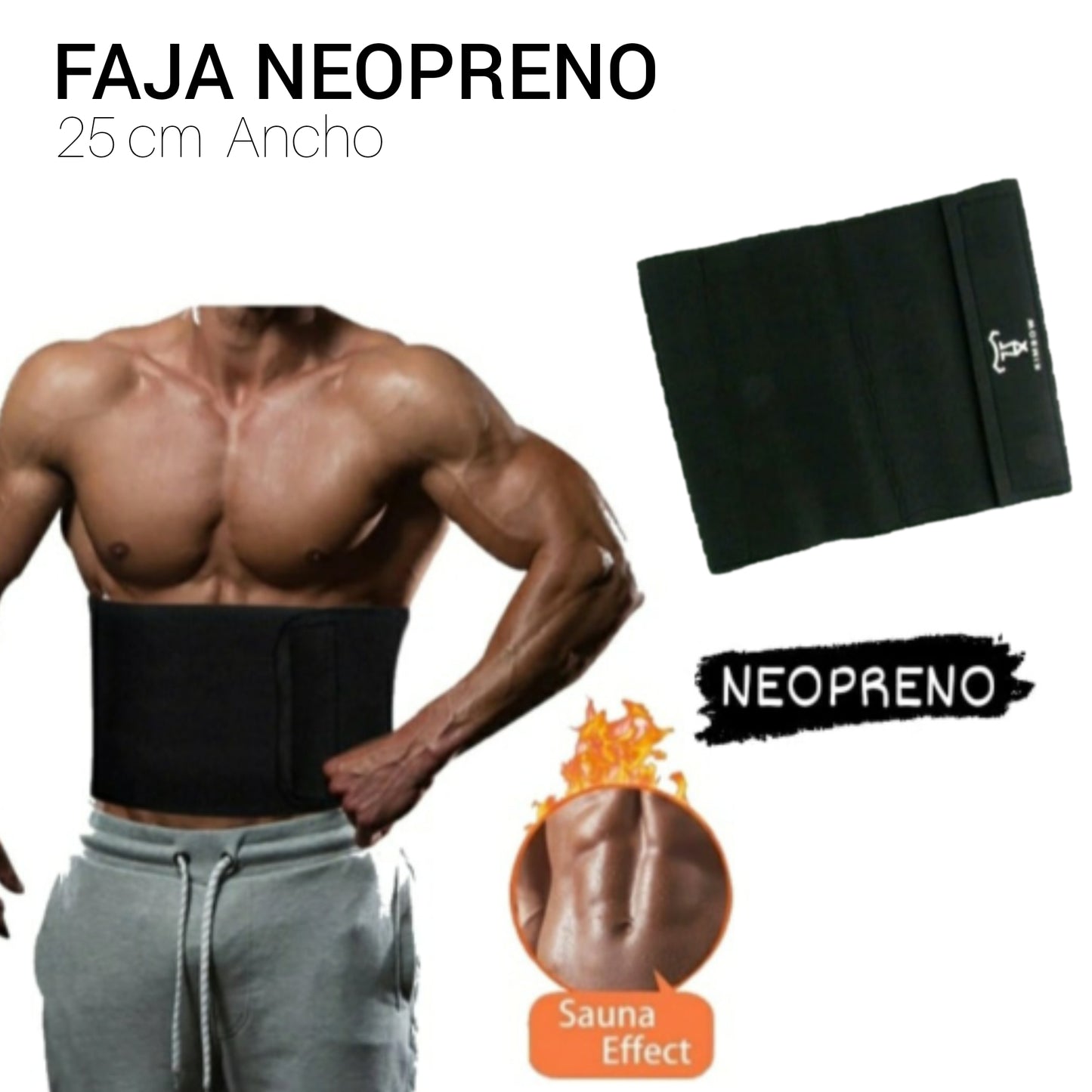 Faja Moldeadora Neopreno 10” - KIMBOW