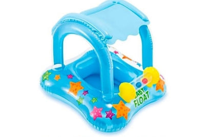 SALVAVIDAS INFLABLE, FLOTADOR CON TECHO (de 1 a 3 años)