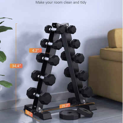 RACK DUMBELL 5 NIVELES