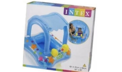 SALVAVIDAS INFLABLE, FLOTADOR CON TECHO (de 1 a 3 años)