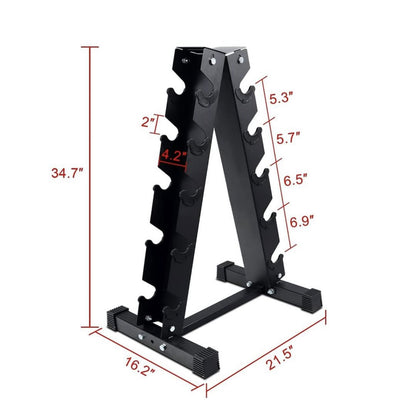 RACK DUMBELL 5 NIVELES
