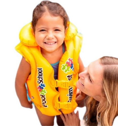 CHALECO SALVAVIDAS INFLABLE “POOL SCHOOL” (de 3 a 6 años)